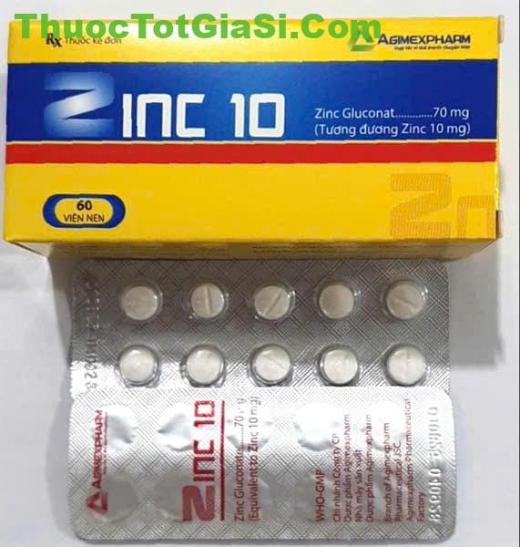 Zinc 10 Agimexpharm Chính Hãng Bổ Sung Kẽm, Tăng Cường Miễn Dịch Zinc 10 Agimexpharm Chính Hãng | Bổ Sung Kẽm, Tăng Cường Miễn Dịch | Thuốc Tốt Giá Sỉ