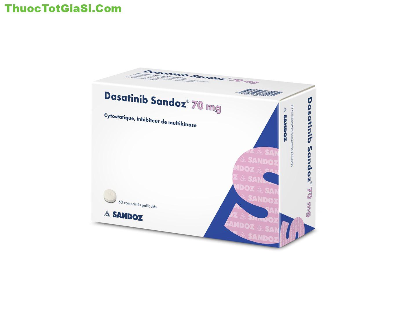 Dasatinib Sandoz 70mg Giá Bao Nhiêu? Công Dụng, Liều Dùng & Tác Dụng Phụ 2 Dasatinib Sandoz 70mg Giá Bao Nhiêu? Công Dụng, Liều Dùng & Tác Dụng Phụ