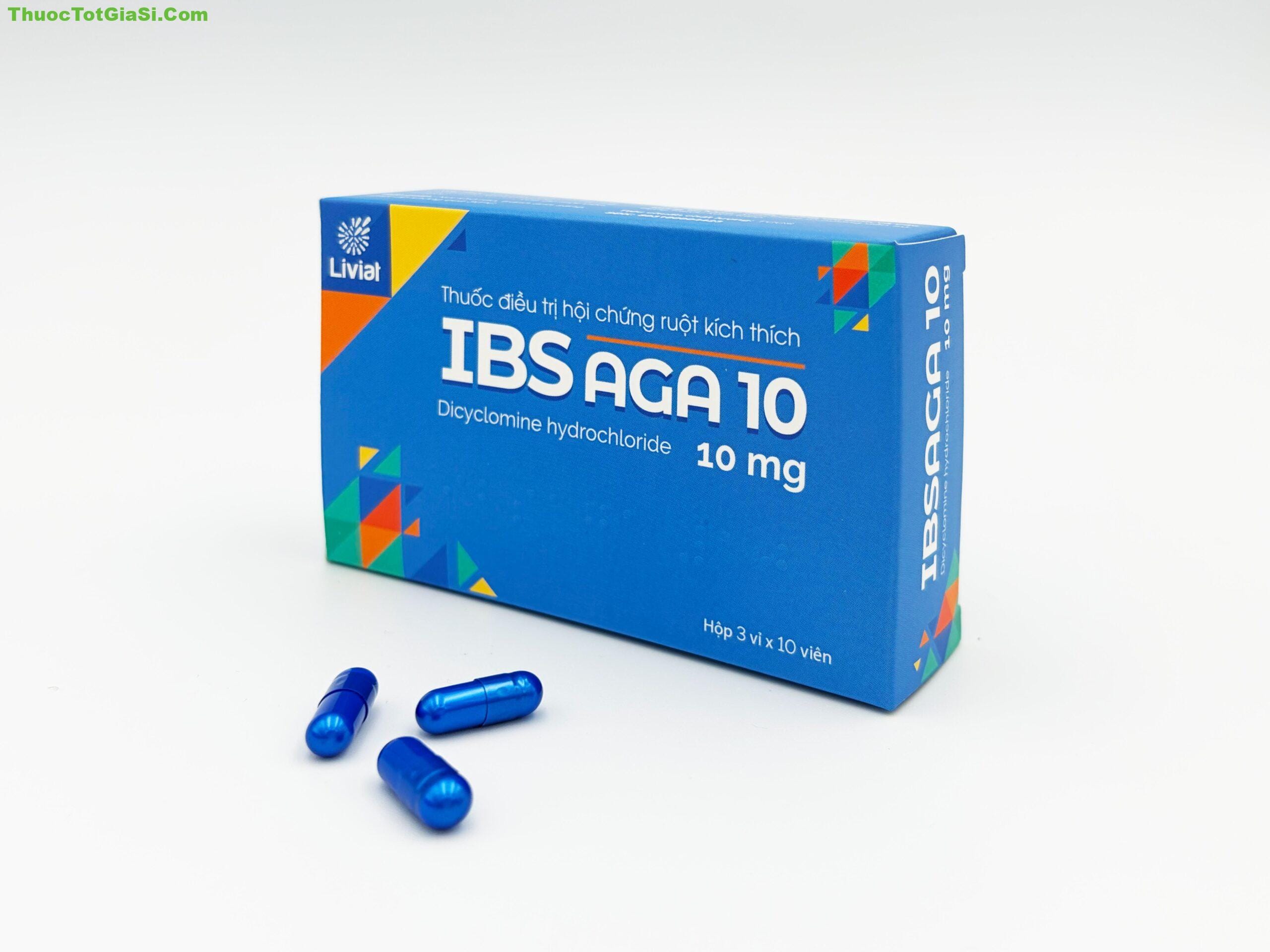 IBSAGA 10 BSAGA 10 Dicyclomine10mg trị co thắt đau do rối loạn đường tiêu hóa