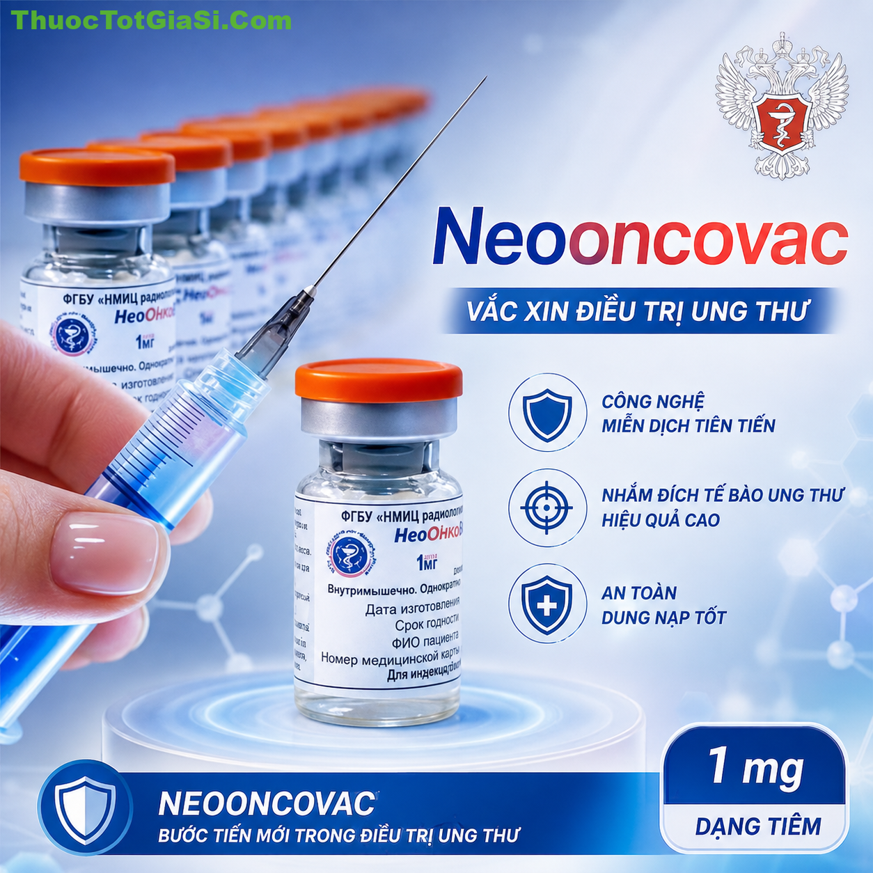 Neooncovac Neooncovac 1mg – Vắc xin điều trị ung thư | Thuốc Tốt Giá Sỉ