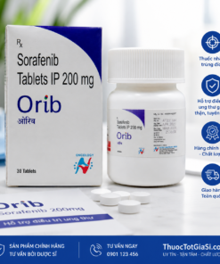 Orib 200mg (Sorafenib 200mg) – Thuốc điều trị ung thư gan, thận