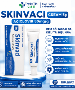 Skinvaci Cream 5g Aciclovir 50mg/g | Trị Herpes, Zona Chính Hãng