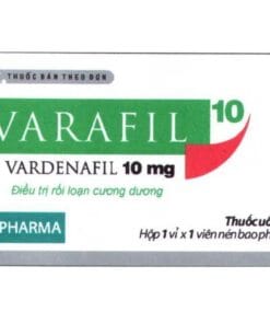 VARAFIL 10 Vardenafil 10mg BRV điều trị rối loạn cương dương 1 Varafil 10, Vardenafil 10mg, thuốc Varafil 10, Varafil 10 Vardenafil