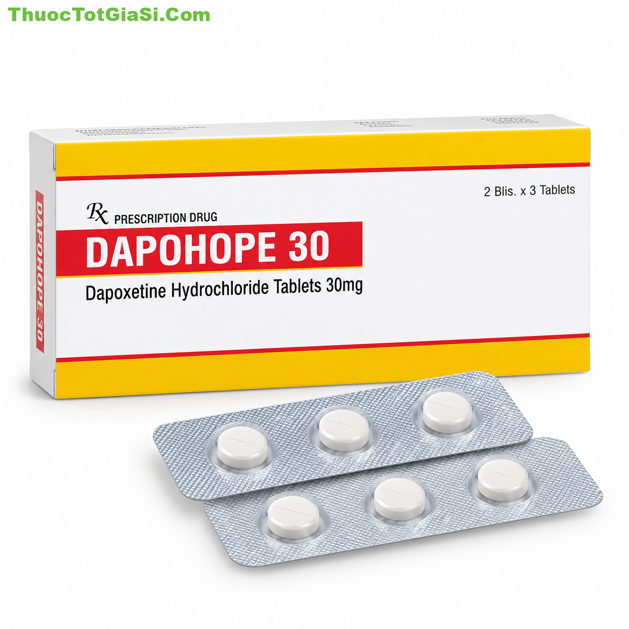 Dapohope 30 (Dapoxetine 30mg) Thuốc điều trị xuất tinh sớm Dapohope 30 (Dapoxetine 30mg) Thuốc điều trị xuất tinh sớm