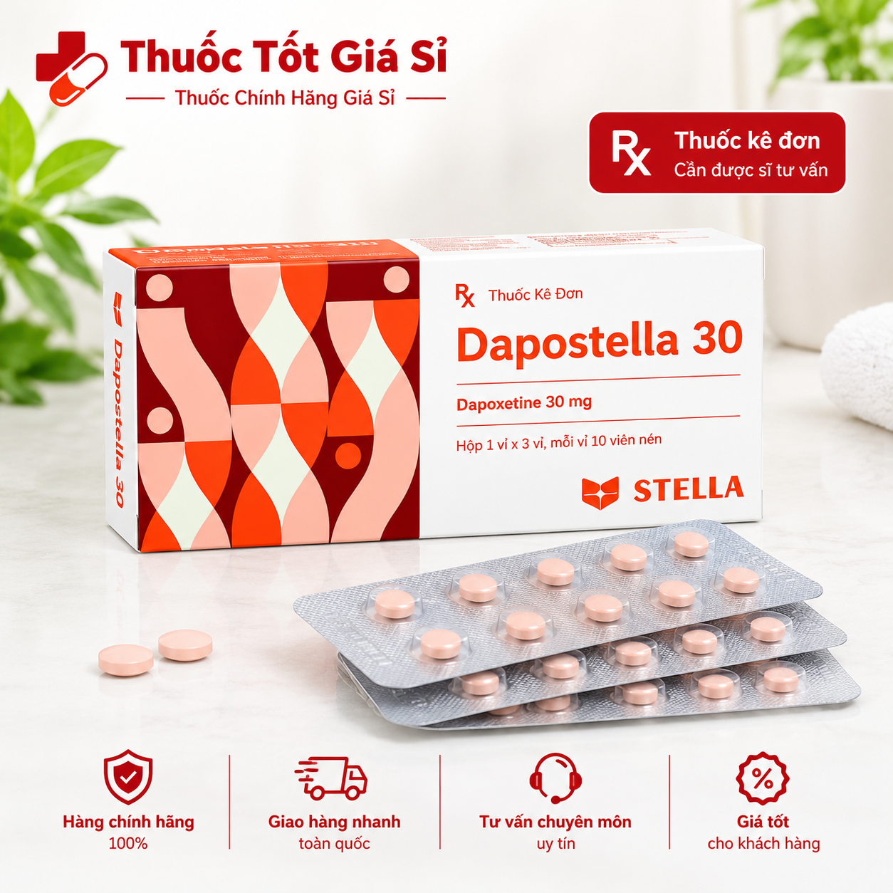 Dapostella 30 (Dapoxetine 30mg) Dapostella 30 (Dapoxetine 30mg)