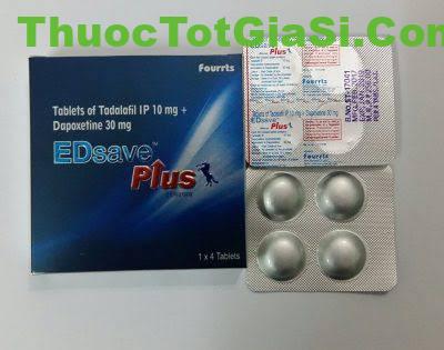 EDSAVE Plus – Tadalafil 10mg + Dapoxetine 30mg điều trị rối loạn cương kèm xuất tinh sớm 2 EDSAVE PLUS Edsaveplus thuoctotgiasi,com