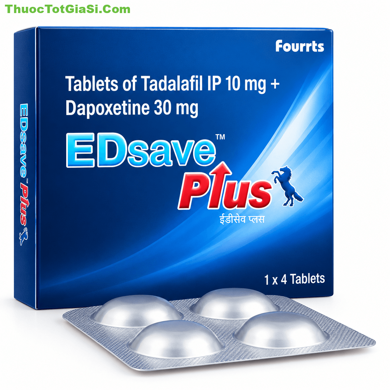EDSAVE Plus – Tadalafil 10mg + Dapoxetine 30mg điều trị rối loạn cương kèm xuất tinh sớm