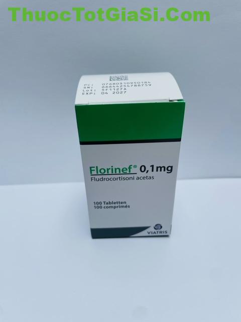 Florinef 0.1mg (Fludrocortisone acetate): Công dụng, cách dùng và lưu ý
