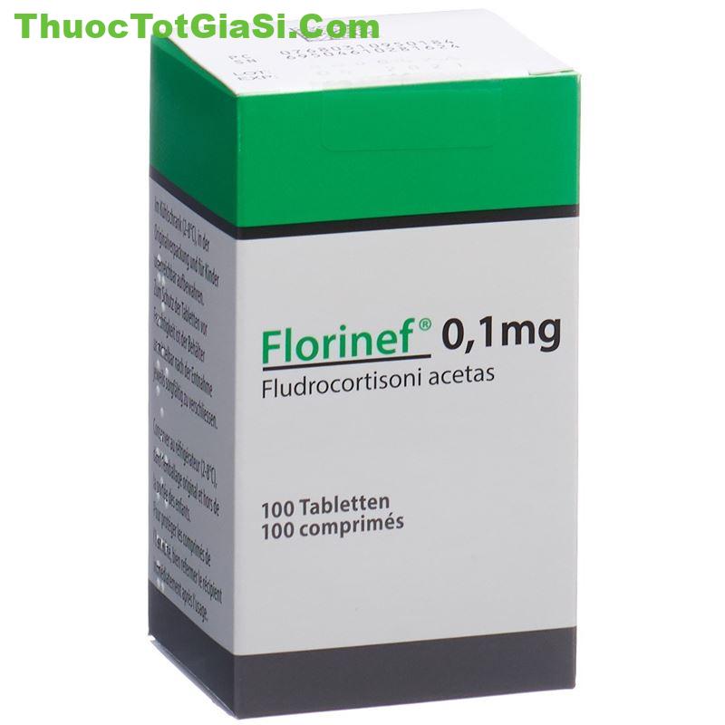 Florinef 0.1mg (Fludrocortisone acetate): Công dụng, cách dùng và lưu ý
