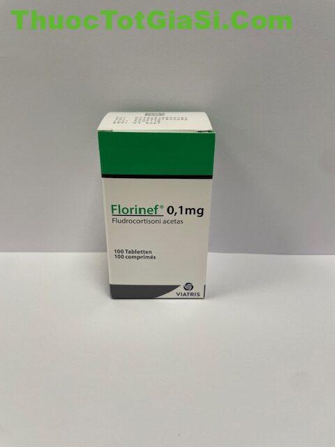 Florinef 0.1mg (Fludrocortisone acetate): Công dụng, cách dùng và lưu ý