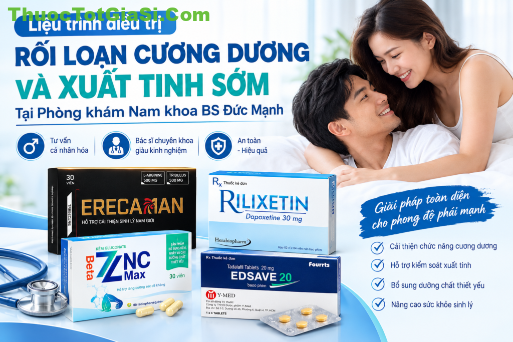 Liệu Trình Điều Trị Rối Loạn Cương Dương Và Xuất Tinh Sớm BS ĐỨC MẠNH